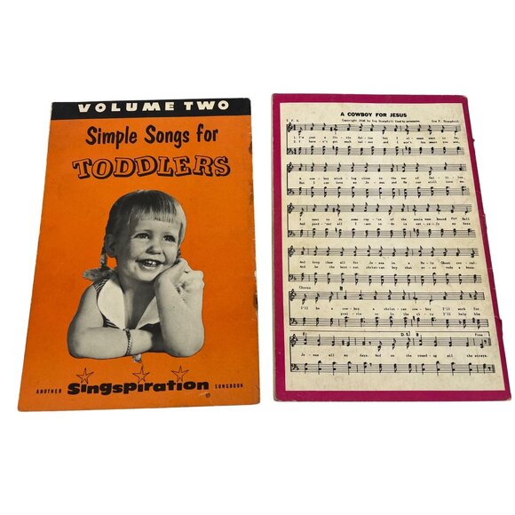 Singspiration Kids Gospel Songbooks: Action Vol 4 (1955) & Toddlers Vol 2 (1961) - Picture 2 of 7